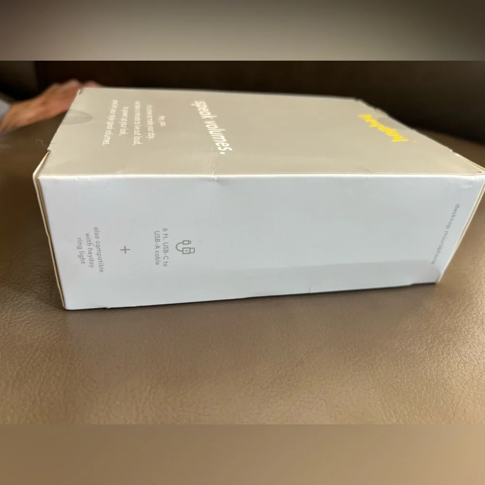Desktop Microphone - heyday™ Stone White: USB-C Condenser for PC